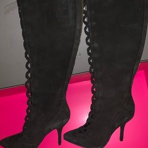 - Nine West Suede Heeled Boot